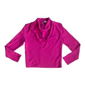 Aritzia Babaton Cowl Pink Blouse